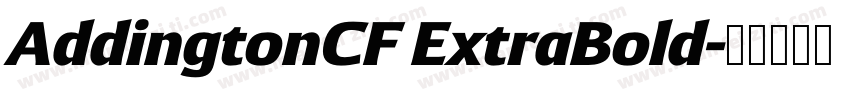 AddingtonCF ExtraBold字体转换